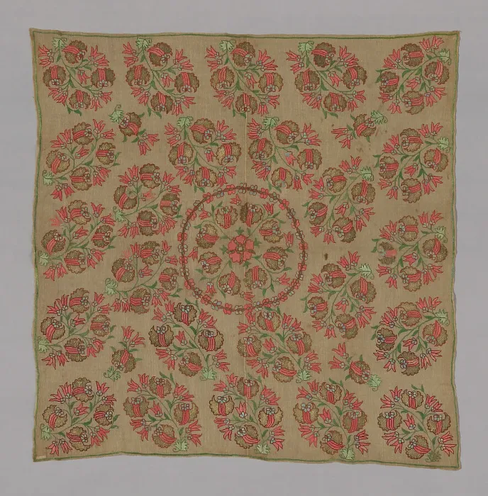 Framed Print : Cover (possibly Turban Cover), Turkey, 18th century. Creator: Unknown Framed Print : Cover (possibly Turban Cover), Turkey, 18th century. Creator: Unknown