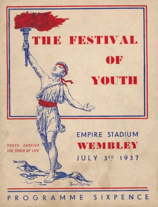Framed Print : The front cover of the programme for The Festival of Youth, 1937 Framed Print : The front cover of the programme for The Festival of Youth, 1937