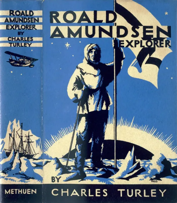 Framed Print : Cover of Roald Amundsen, Explorer by Charles Turley, 1935. Artist: Charles Turley Framed Print : Cover of Roald Amundsen, Explorer by Charles Turley, 1935. Artist: Charles Turley