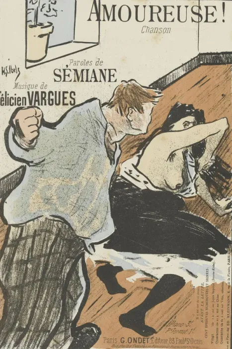 Framed Print : Cover of the score of Amoureuse! by Felicien Vargues, 1893 Framed Print : Cover of the score of Amoureuse! by Felicien Vargues, 1893