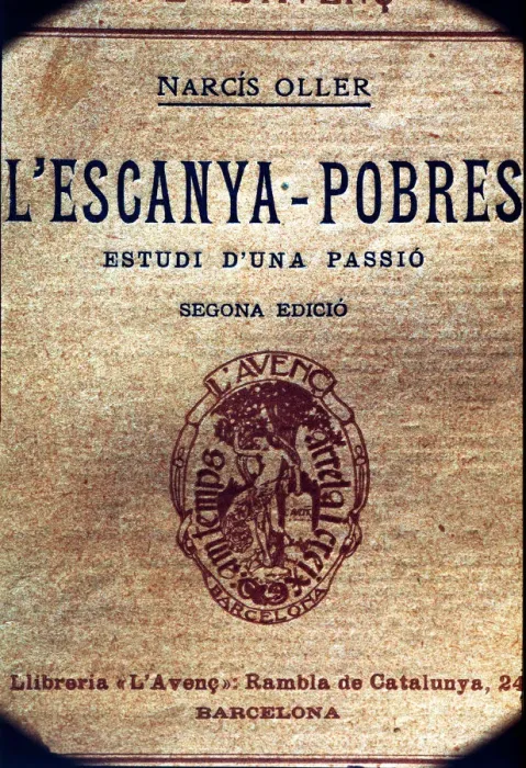Framed Print : Cover of the second printed edition in Barcelona in 1909 of the work L Escanya Pobre Framed Print : Cover of the second printed edition in Barcelona in 1909 of the work L Escanya Pobre