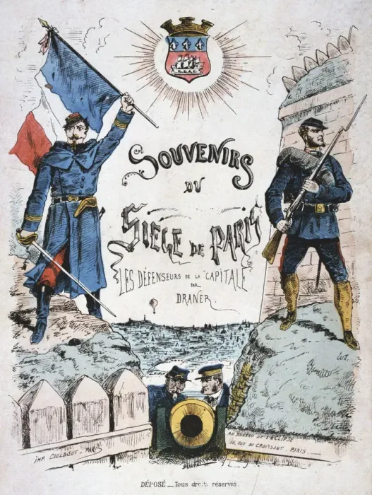 Framed Print : Cover for Souvenirs du Siege de Paris, 1870-1871 Framed Print : Cover for Souvenirs du Siege de Paris, 1870-1871