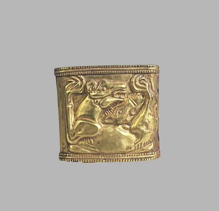 Framed Print : Cover to Sword Sheath, 5th cen. BC. Artist: Scythian Art Framed Print : Cover to Sword Sheath, 5th cen. BC. Artist: Scythian Art