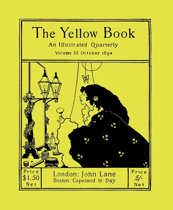 Framed Print : Cover of 'The Yellow Book', Volume 3, October 1894, 1894. Creator: Beardsley, Aubrey Framed Print : Cover of 'The Yellow Book', Volume 3, October 1894, 1894. Creator: Beardsley, Aubrey