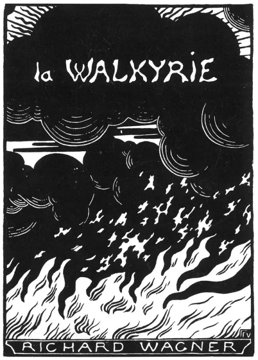 Framed Print : Cover of the vocal score of opera Die Walkure by Richard Wagner, 1894 Framed Print : Cover of the vocal score of opera Die Walkure by Richard Wagner, 1894