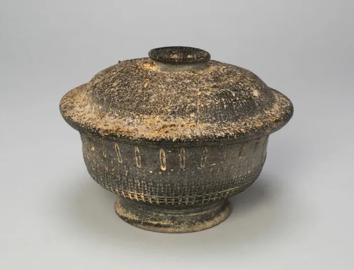 Framed Print : Covered Bowl, Korea, Unified Silla dynasty (668-935), 7th / 8th century. Creator: Unknown Framed Print : Covered Bowl, Korea, Unified Silla dynasty (668-935), 7th / 8th century. Creator: Unknown