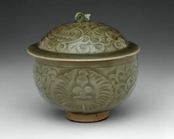 Framed Print : Covered Bowl with Peony Scroll, Northern Song dynasty (960-1127), 11th century Framed Print : Covered Bowl with Peony Scroll, Northern Song dynasty (960-1127), 11th century