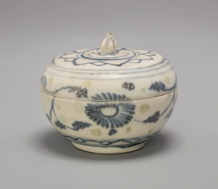 Framed Print : Covered Box with Lotus Bud Knob and Lotus Flower Motif on Lid, 15th century Framed Print : Covered Box with Lotus Bud Knob and Lotus Flower Motif on Lid, 15th century