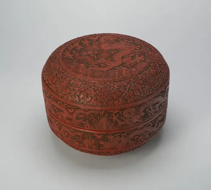 Framed Print : Covered Box, Ming dynasty (1368-1644), Jiajing reign mark and period (1522-1567) Framed Print : Covered Box, Ming dynasty (1368-1644), Jiajing reign mark and period (1522-1567)