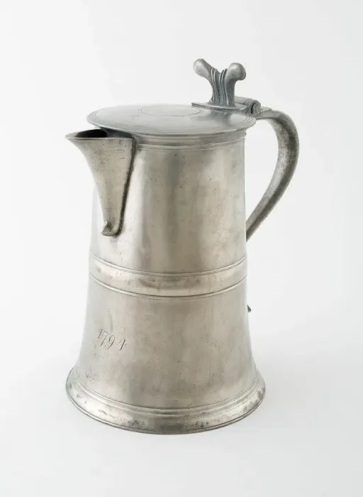 Framed Print : Covered Communion Flagon with Spout, Glasgow, c. 1787. Creator: Stephen Maxwell