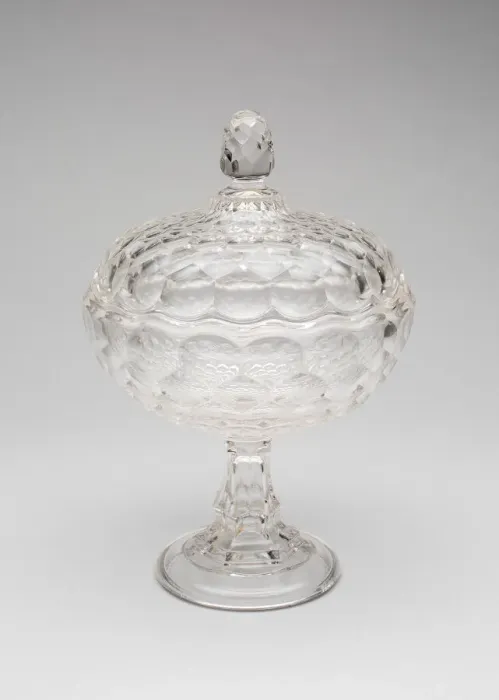 Framed Print : Covered Compote, c. 1850. Creator: Pittsburgh Glass Company Framed Print : Covered Compote, c. 1850. Creator: Pittsburgh Glass Company