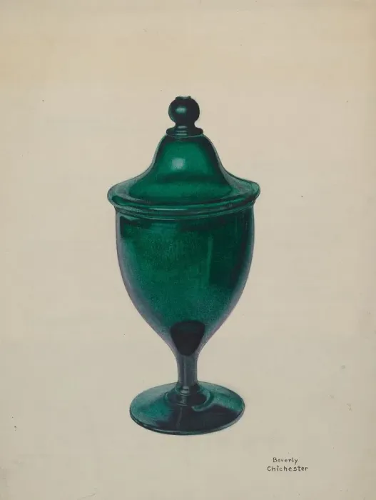 Framed Print : Covered Compote, c. 1939. Creator: Beverly Chichester Framed Print : Covered Compote, c. 1939. Creator: Beverly Chichester