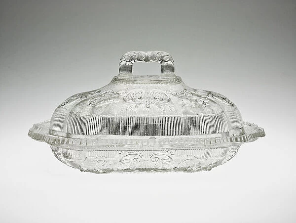 Covered Dish, 1835 / 40. Creator: Boston and Sandwich Glass Company