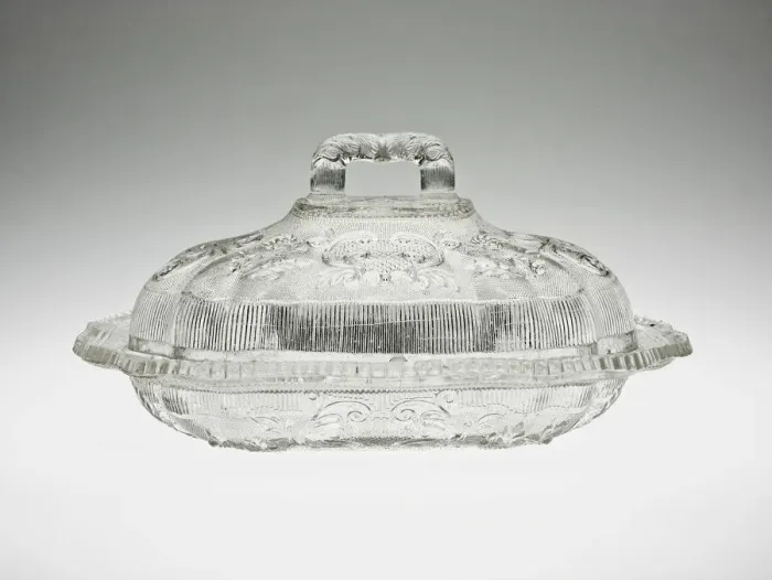 Framed Print : Covered Dish, 1835 / 40. Creator: Boston and Sandwich Glass Company Framed Print : Covered Dish, 1835 / 40. Creator: Boston and Sandwich Glass Company