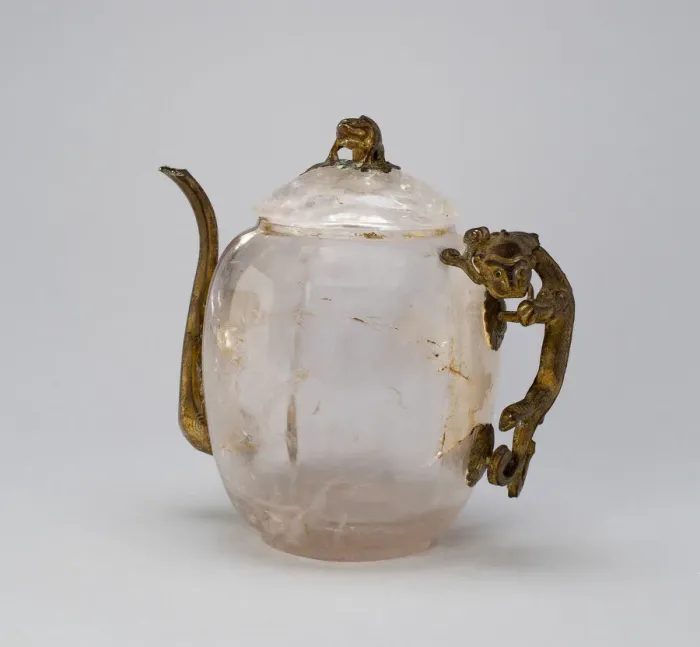 Framed Print : Covered Ewer with Lizard-Shaped Handle, Qing dynasty (1644-1911), 18th century Framed Print : Covered Ewer with Lizard-Shaped Handle, Qing dynasty (1644-1911), 18th century