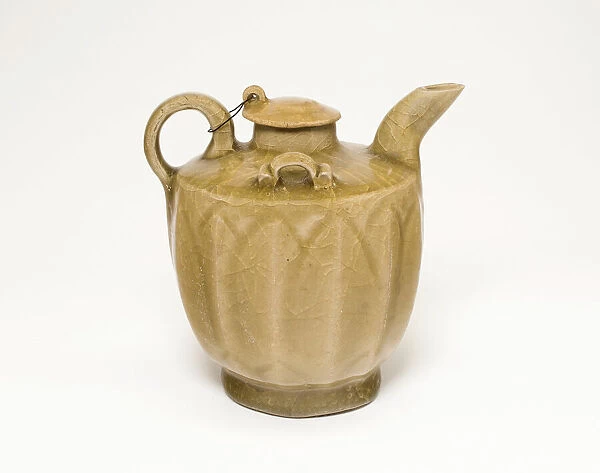 Covered Ewer with Upright Lotus Petals, Song dynasty (960-1279). Creator: Unknown