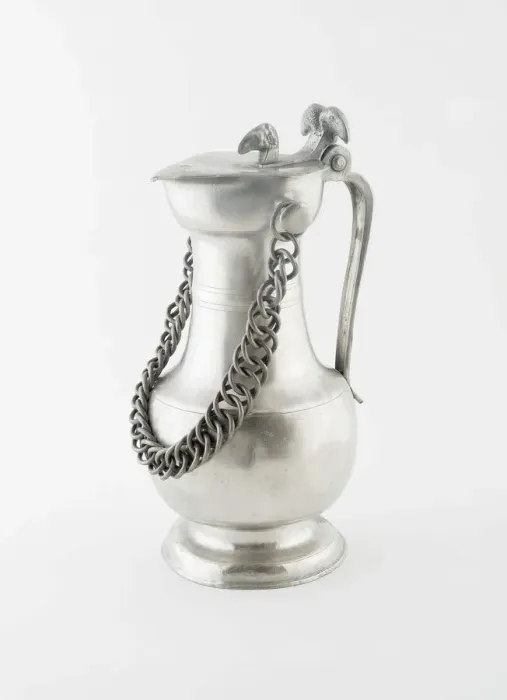 Framed Print : Covered Flagon with Chain, Wallis, c. 1845. Creator: Giovanni del Barba Framed Print : Covered Flagon with Chain, Wallis, c. 1845. Creator: Giovanni del Barba