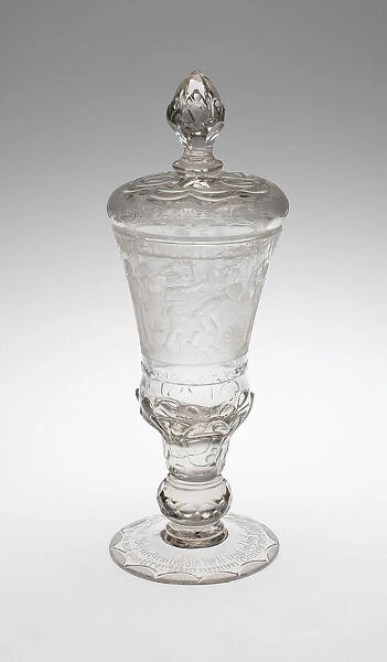 Covered Goblet (Pokal) with Musicians, Silesia, 1730  /  40. Creator: Unknown