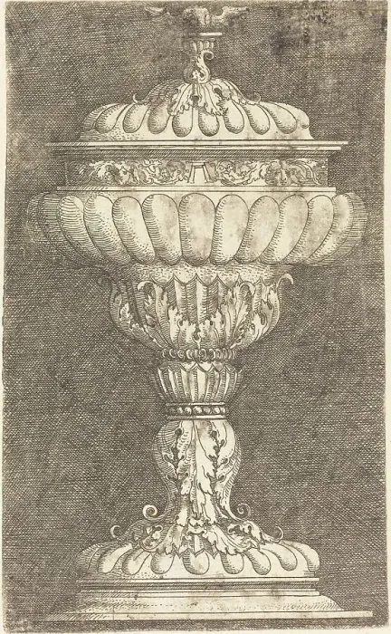 Framed Print : Covered Goblet with Winged Ball, c. 1520 / 1525. Creator: Albrecht Altdorfer Framed Print : Covered Goblet with Winged Ball, c. 1520 / 1525. Creator: Albrecht Altdorfer