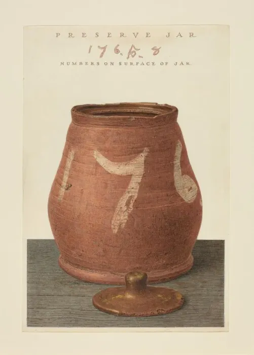 Framed Print : Covered Jar, 1939. Creator: John Matulis Framed Print : Covered Jar, 1939. Creator: John Matulis