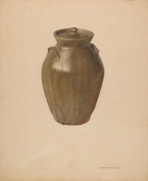 Covered Jar, probably 1939. Creator: George Loughridge