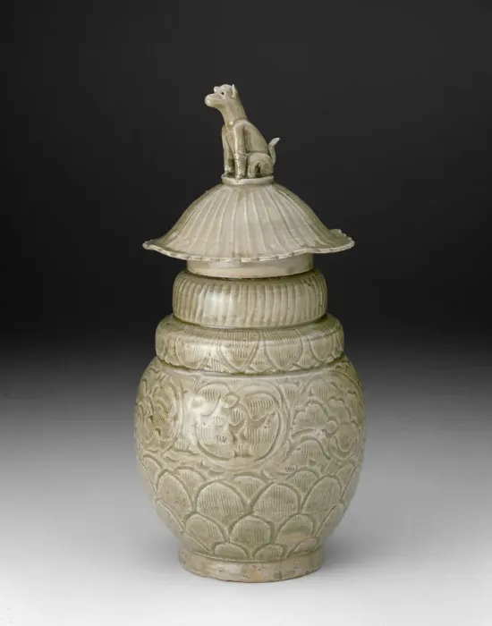 Framed Print : Covered Jar with a Seated Dog, Northern Song dynasty (960-1127) Framed Print : Covered Jar with a Seated Dog, Northern Song dynasty (960-1127)