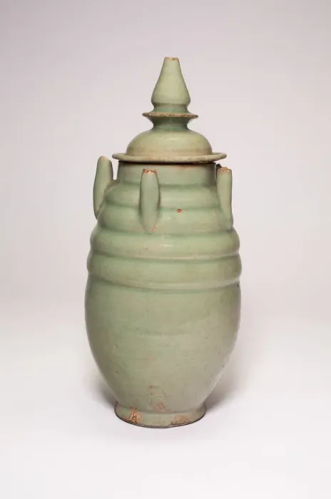 Framed Print : Covered Jar with Spouts, Song dynasty (960-1279) or later. Creator: Unknown Framed Print : Covered Jar with Spouts, Song dynasty (960-1279) or later. Creator: Unknown