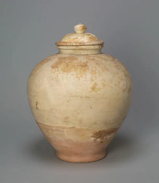 Framed Print : Covered Jar, Tang dynasty (618-906), early 8th century. Creator: Unknown Framed Print : Covered Jar, Tang dynasty (618-906), early 8th century. Creator: Unknown