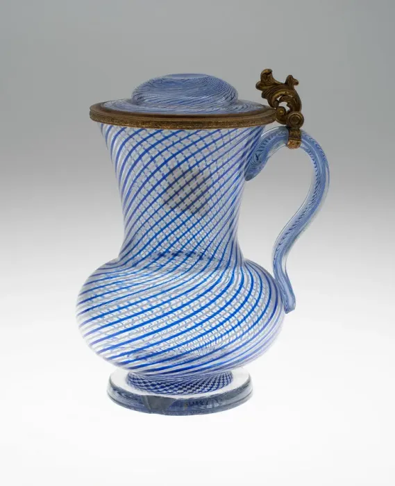 Framed Print : Covered Mug, Bohemia, Early 19th century. Creator: Bohemia Glass Framed Print : Covered Mug, Bohemia, Early 19th century. Creator: Bohemia Glass