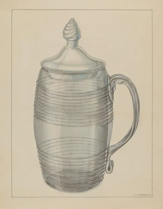 Framed Print : Covered Mug, c. 1936. Creator: Philip Johnson Framed Print : Covered Mug, c. 1936. Creator: Philip Johnson
