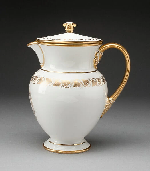 Covered Pitcher, Sevres, 1839. Creator: Sevres Porcelain Manufactory