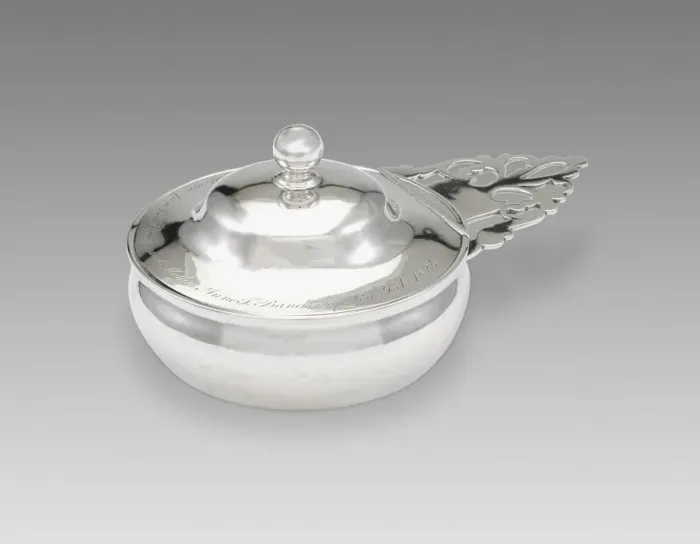 Framed Print : Covered Porringer, 1825. Creators: Horace Seymour Hinsdale, John Taylor Framed Print : Covered Porringer, 1825. Creators: Horace Seymour Hinsdale, John Taylor