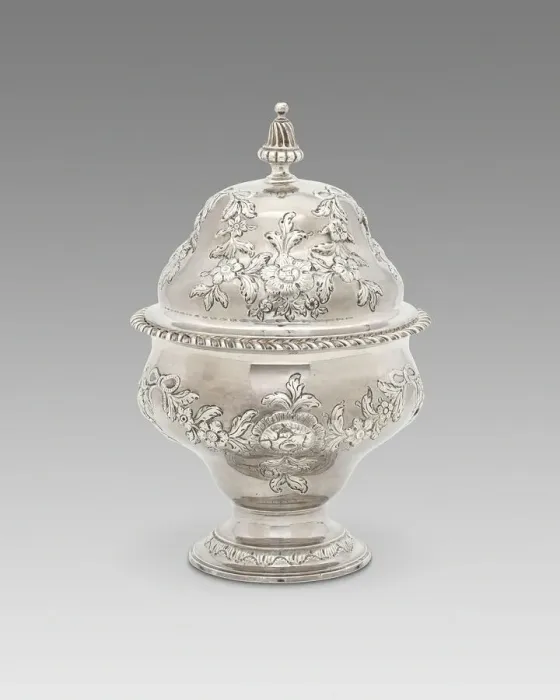 Framed Print : Covered Sugar Bowl, 1765 / 75. Creator: Bancroft Woodcock Framed Print : Covered Sugar Bowl, 1765 / 75. Creator: Bancroft Woodcock
