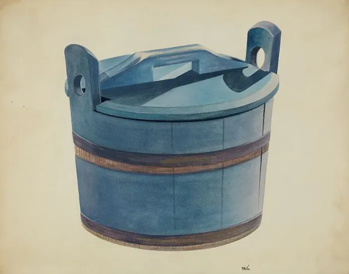 Framed Print : Covered Tub, c. 1937. Creator: Edward White Framed Print : Covered Tub, c. 1937. Creator: Edward White