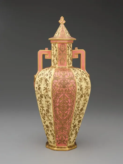 Framed Print : Covered Vase, England, 1884. Creator: Crown Derby Framed Print : Covered Vase, England, 1884. Creator: Crown Derby
