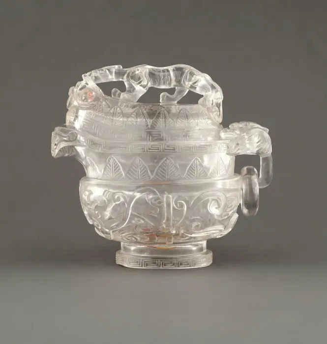 Framed Print : Covered vessel with wood stand, 18th century. Creator: Unknown Framed Print : Covered vessel with wood stand, 18th century. Creator: Unknown