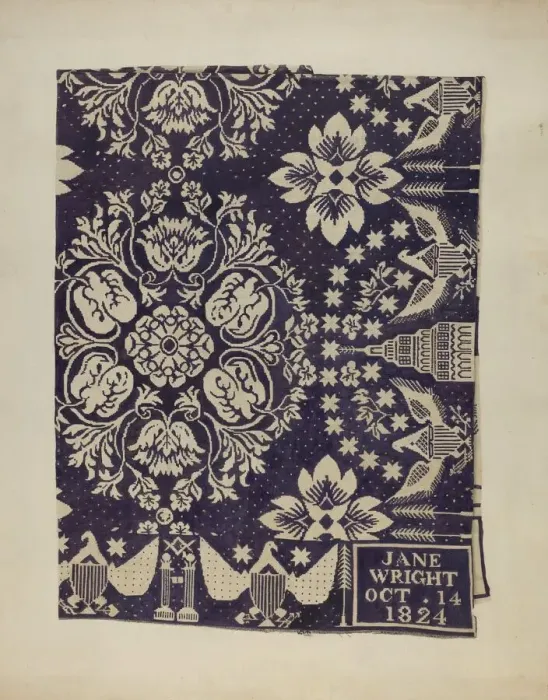 Framed Print : Coverlet, 1935 / 1942. Creator: Suzanne Roy Framed Print : Coverlet, 1935 / 1942. Creator: Suzanne Roy