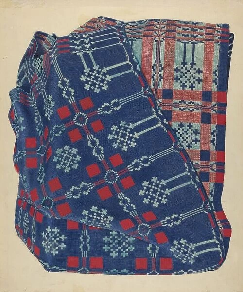 Coverlet, 1935 / 1942. Creator: Unknown
