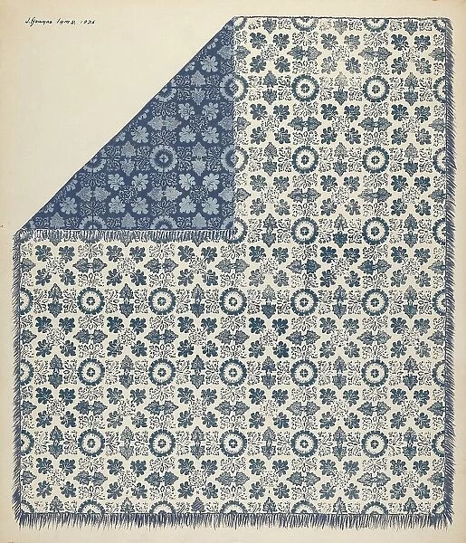 Coverlet, 1936. Creator: J. Howard Iams