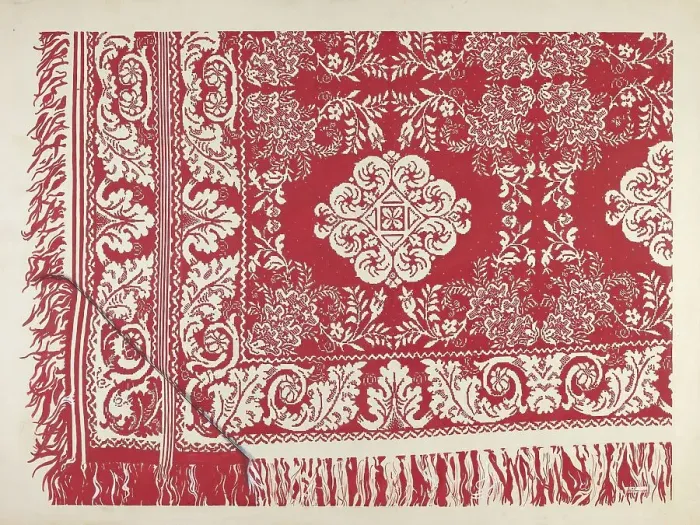 Framed Print : Coverlet, 1937. Creator: Ralph Atkinson Framed Print : Coverlet, 1937. Creator: Ralph Atkinson