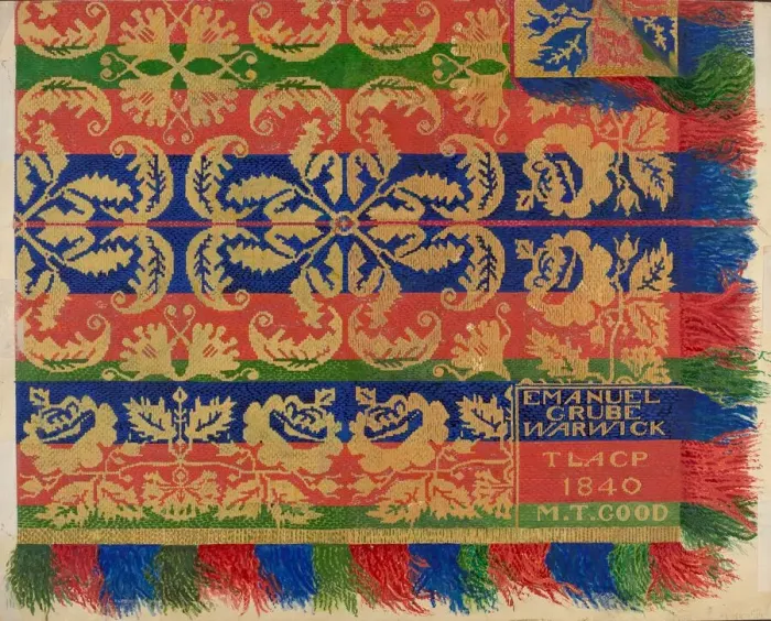 Framed Print : Coverlet, c. 1936. Creator: Albert Eyth Framed Print : Coverlet, c. 1936. Creator: Albert Eyth