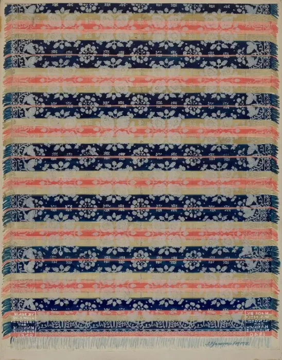 Framed Print : Coverlet, c. 1936. Creator: J. Howard Iams Framed Print : Coverlet, c. 1936. Creator: J. Howard Iams