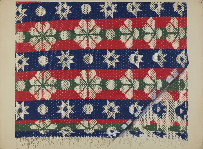Framed Print : Coverlet, c. 1936. Creator: Ralph Atkinson Framed Print : Coverlet, c. 1936. Creator: Ralph Atkinson