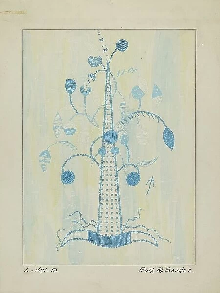 Coverlet, c. 1936. Creator: Ruth M. Barnes