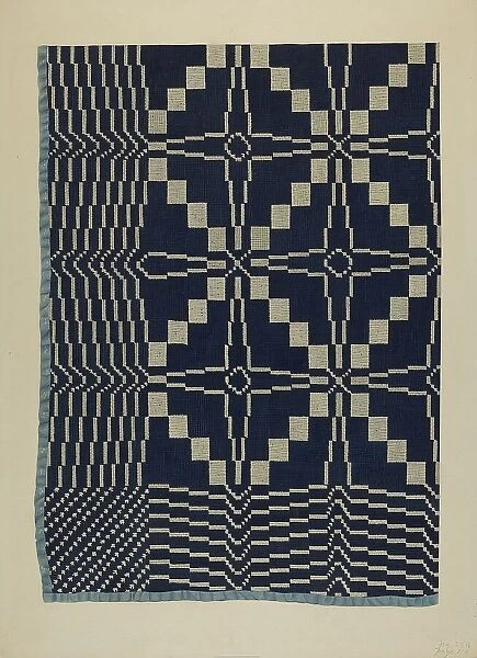 Coverlet, c. 1937. Creator: Edward White