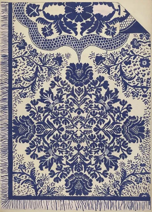 Framed Print : Coverlet, c. 1937. Creator: Katherine Hastings Framed Print : Coverlet, c. 1937. Creator: Katherine Hastings