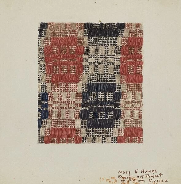 Coverlet, c. 1938. Creator: Mary E Humes