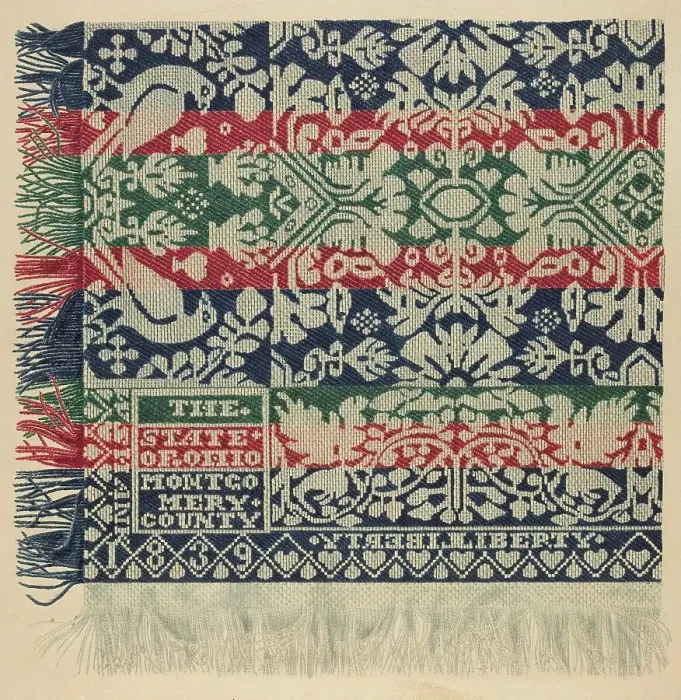 Framed Print : Coverlet, c. 1938. Creator: Therkel Anderson Framed Print : Coverlet, c. 1938. Creator: Therkel Anderson