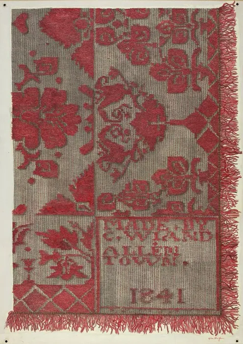 Framed Print : Coverlet, c. 1940. Creator: Helen Balfour