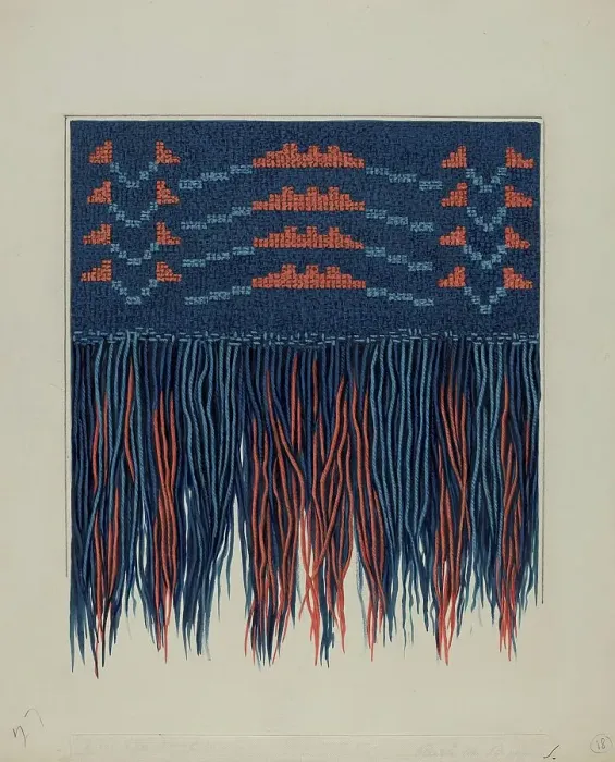 Framed Print : Coverlet Detail, c. 1936. Creator: Ruth M. Barnes Framed Print : Coverlet Detail, c. 1936. Creator: Ruth M. Barnes